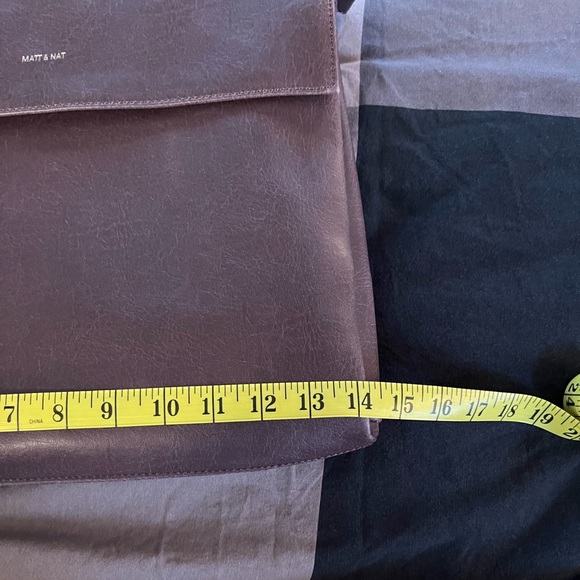 MATT & NAT EUC purple briefcase style bag. Vegan. - Picture 3 of 6